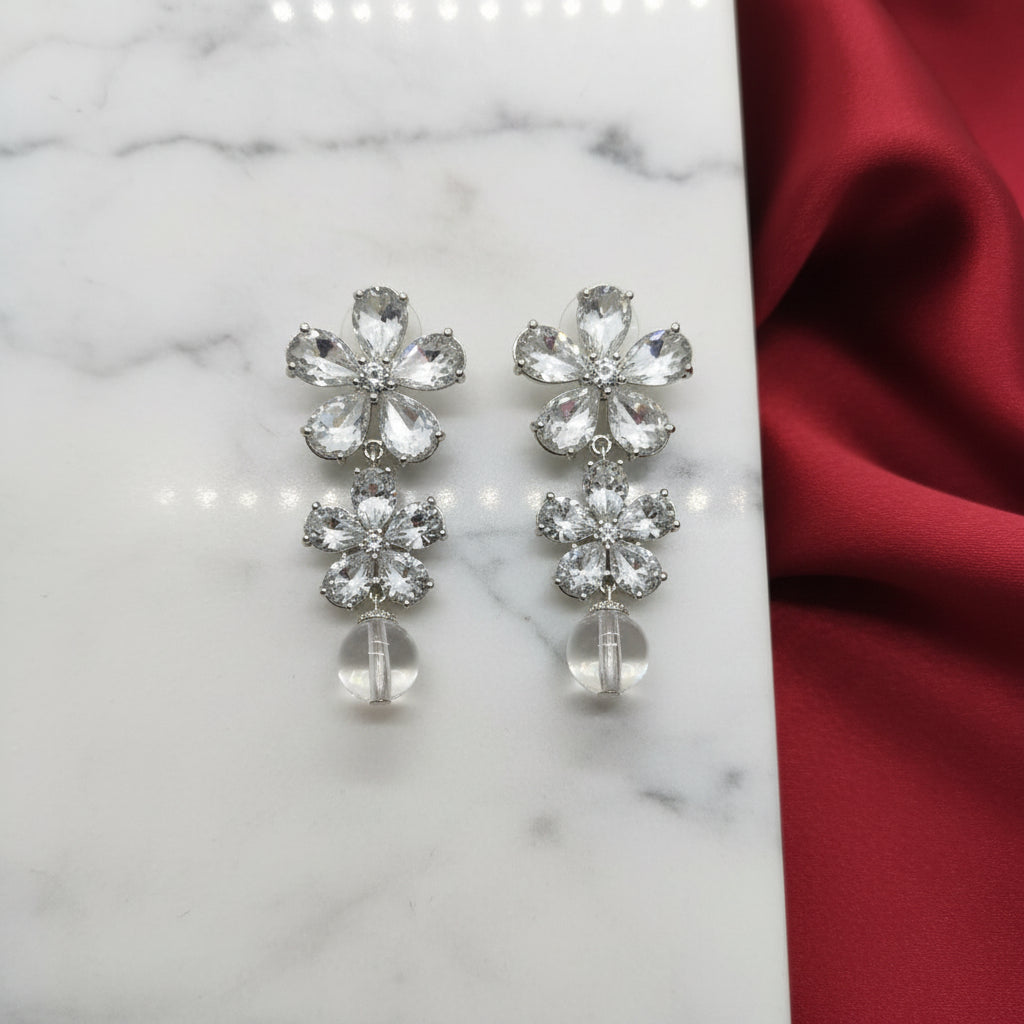 Crystal Daisy Dangles