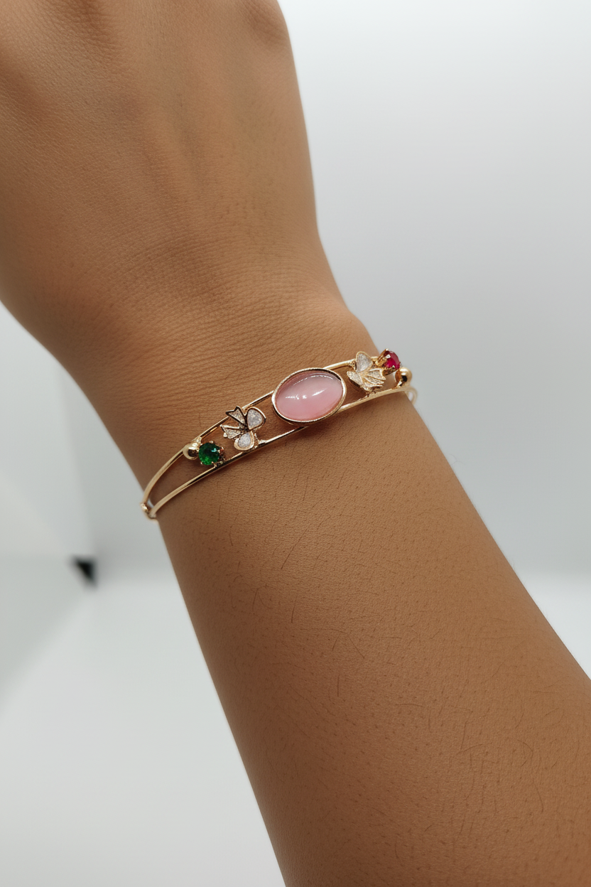 The Pink Meadow Wrap (Free Size)