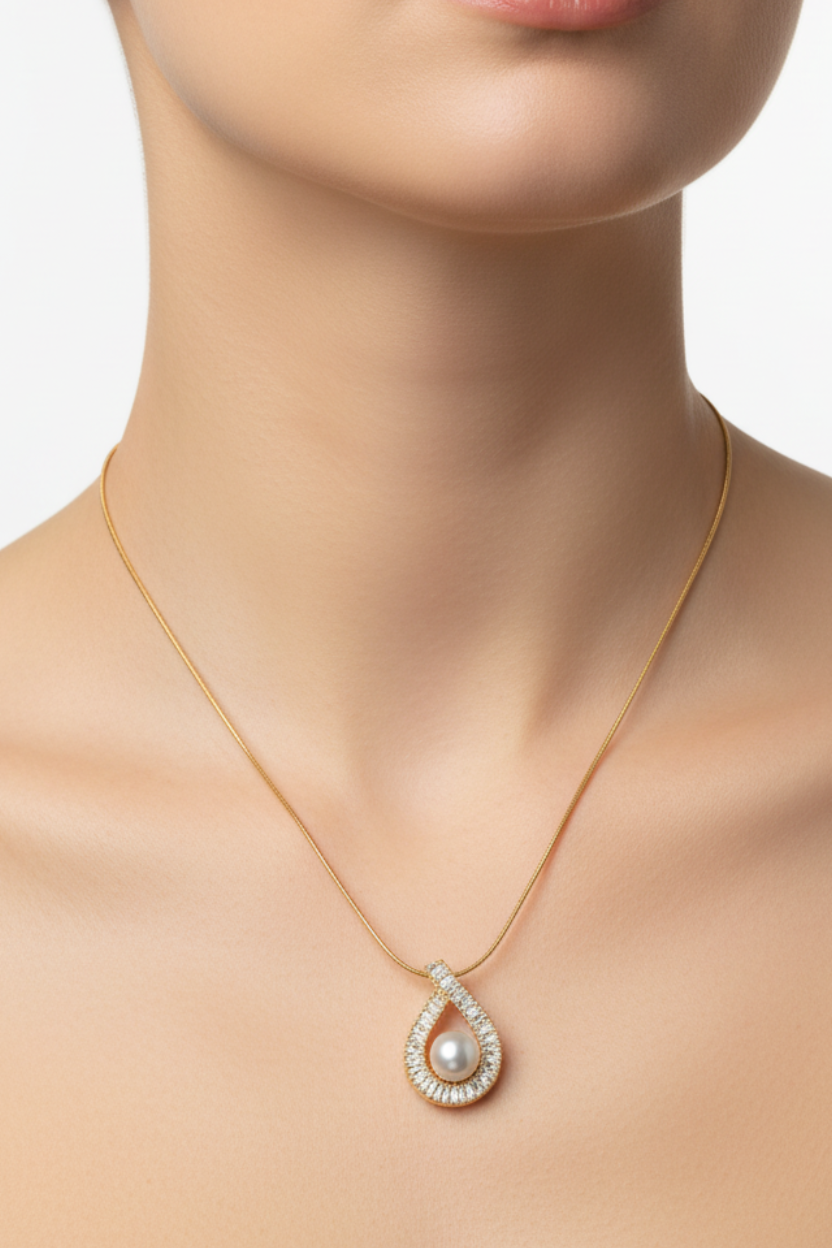 Teardrop Pearl Pendant