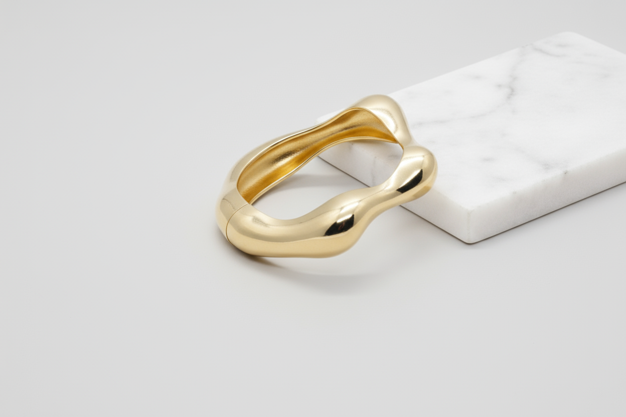 Abstract Cuff Bangle Bracelet (FREE SIZE)