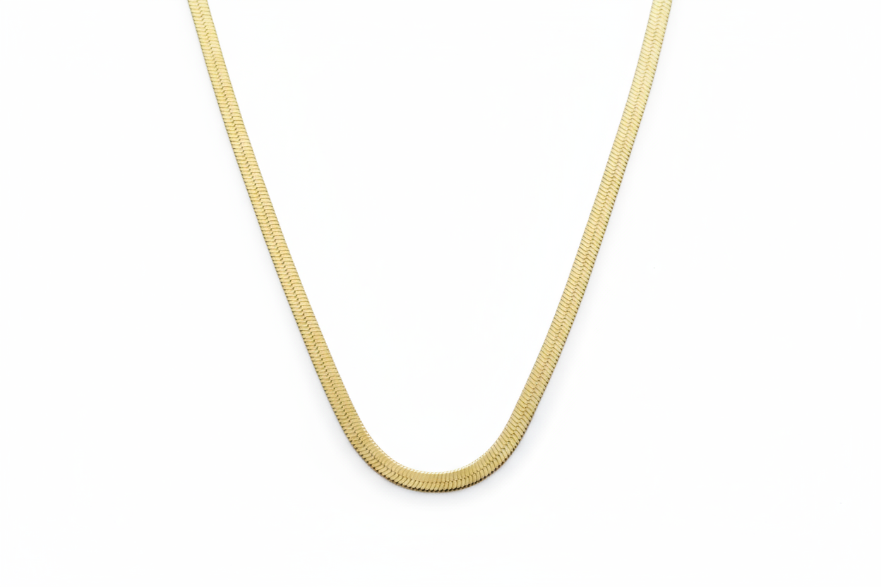 Flat Snake Golden Chain