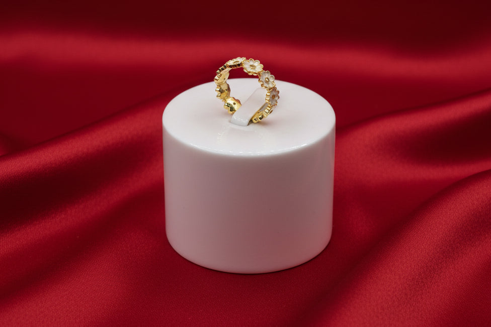 White Blossom Band Adjustable