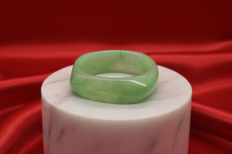 Pale Jade Square Bangle Free Size