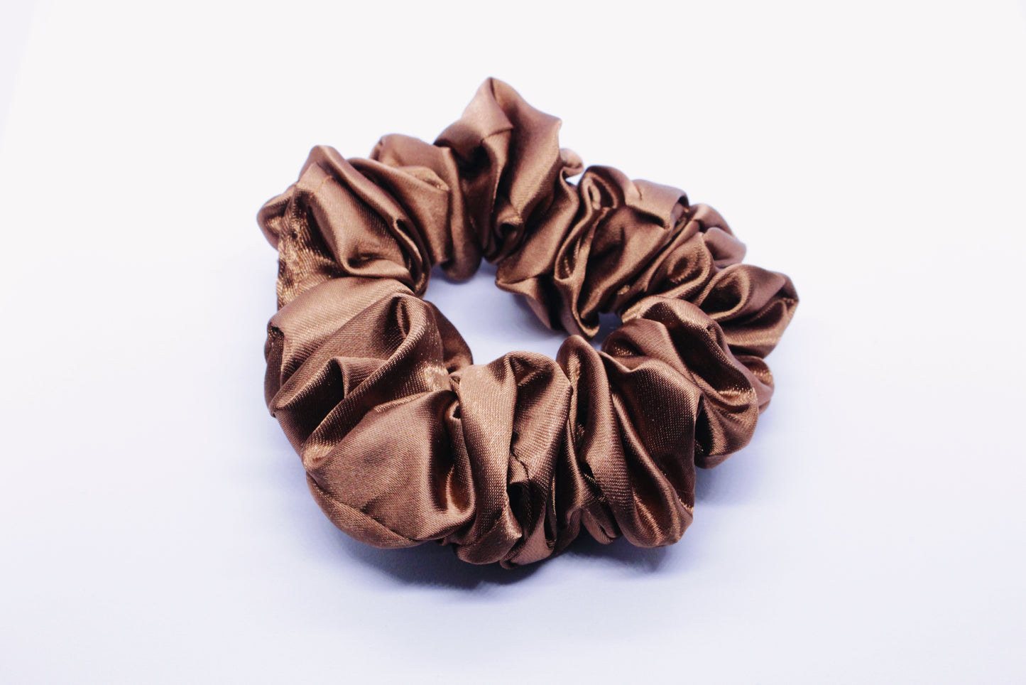 Satin Brown Scrunchie
