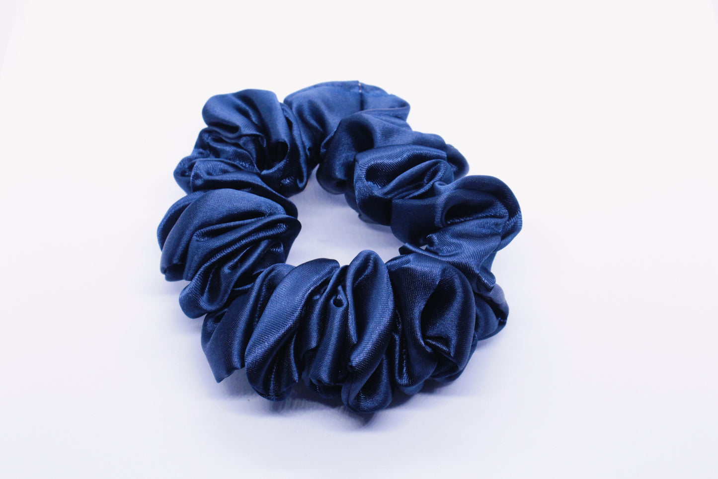 Satin Blue Scrunchie