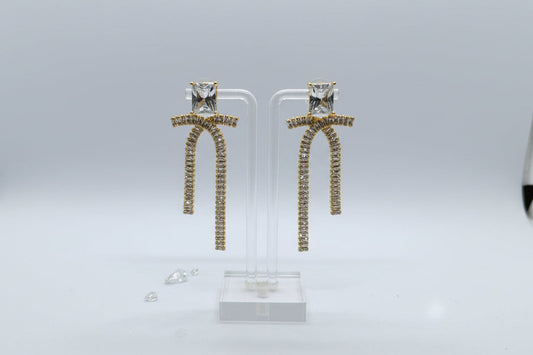 Crystal Bow Earrings