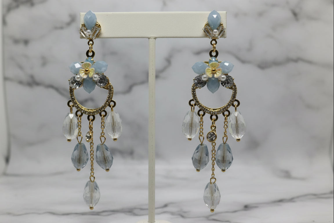 Pastel Bloom Statement Earrings