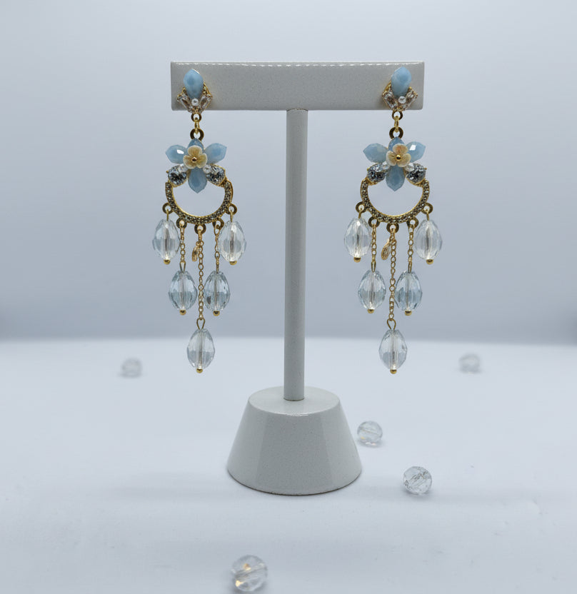 Pastel Bloom Statement Earrings
