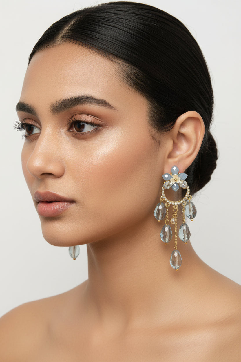 Pastel Bloom Statement Earrings