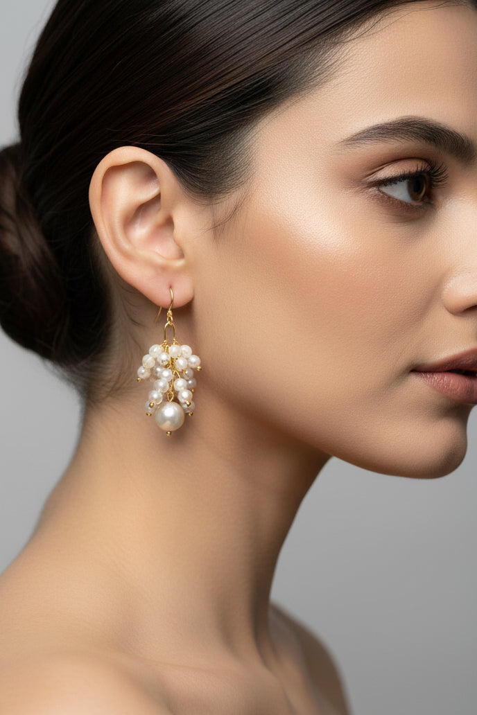 Grape Bunch Pearl Hangings