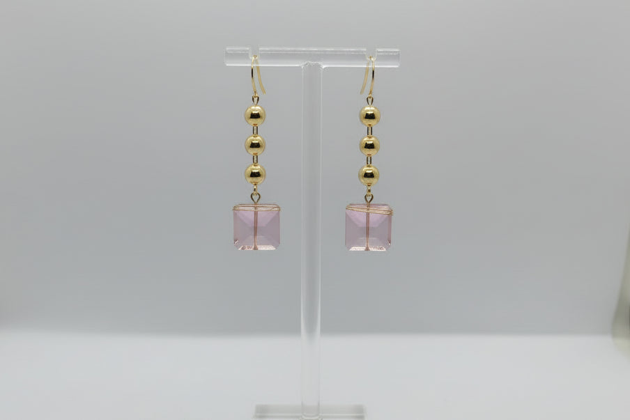 Modern Pastel Drop Earrings