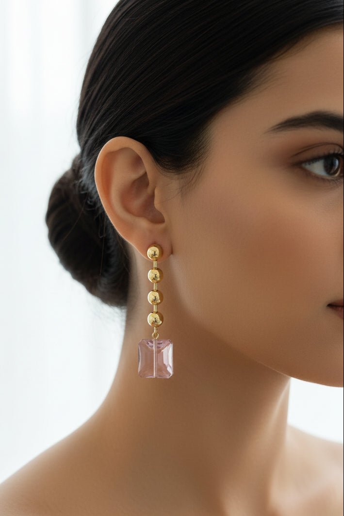 Modern Pastel Drop Earrings