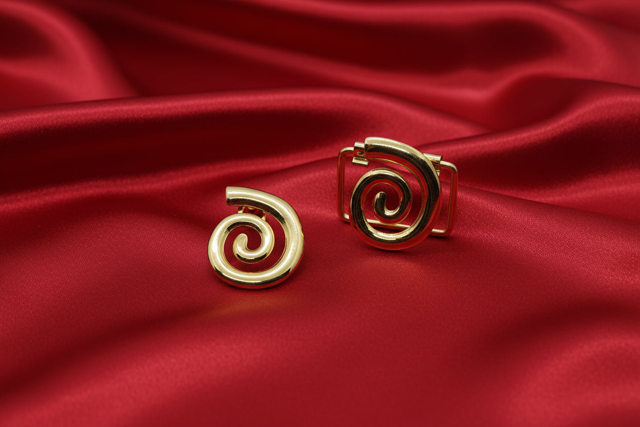 Whirlpool Gold Earrings