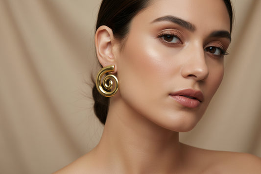 Whirlpool Gold Earrings