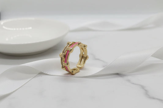 Enamel & Ice Bamboo Wrap Pink (Adjustable)