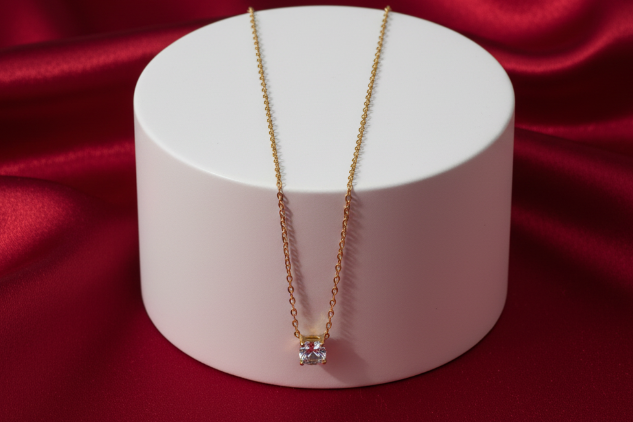 Solitaire Pendant Necklace
