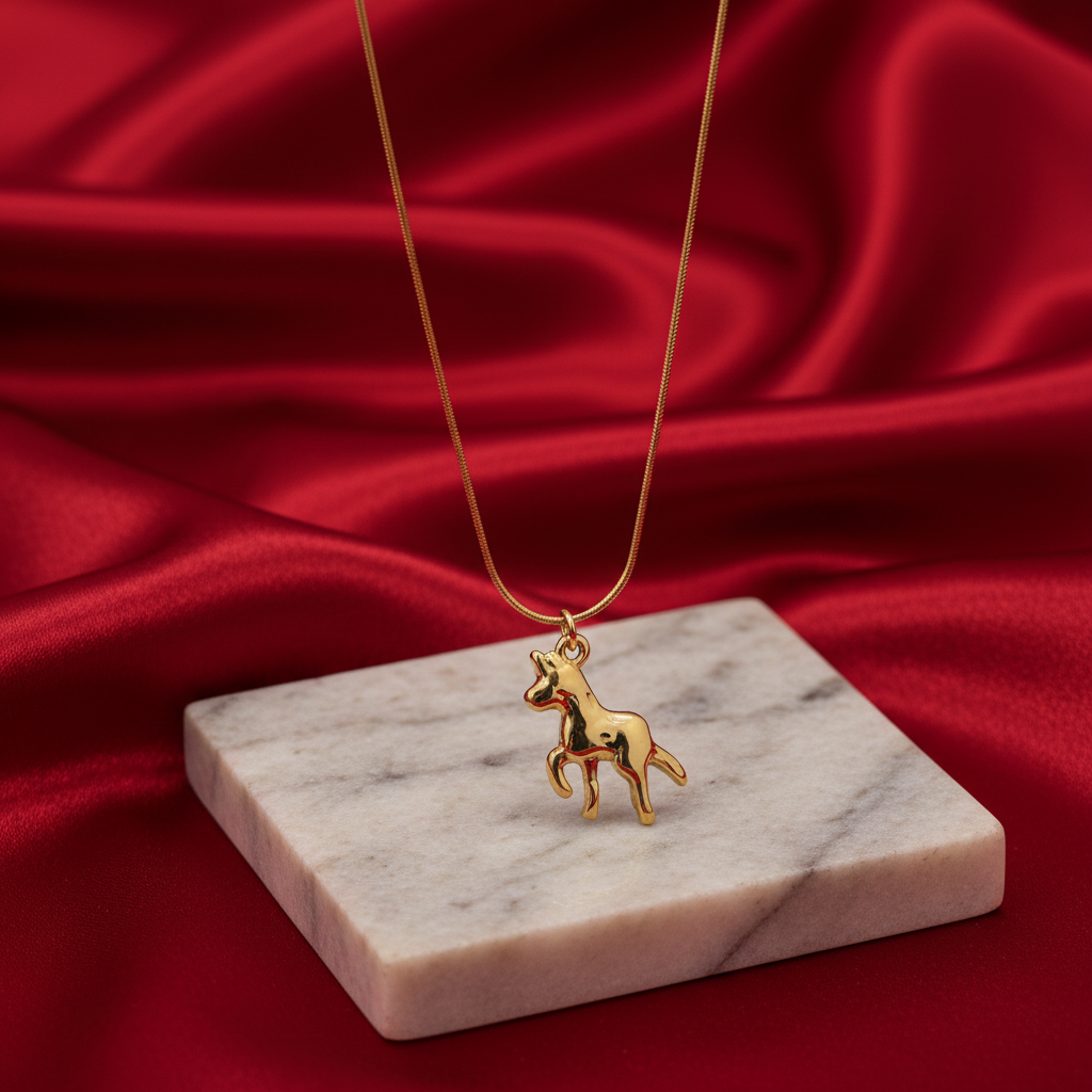 Giraffe Charm Necklace