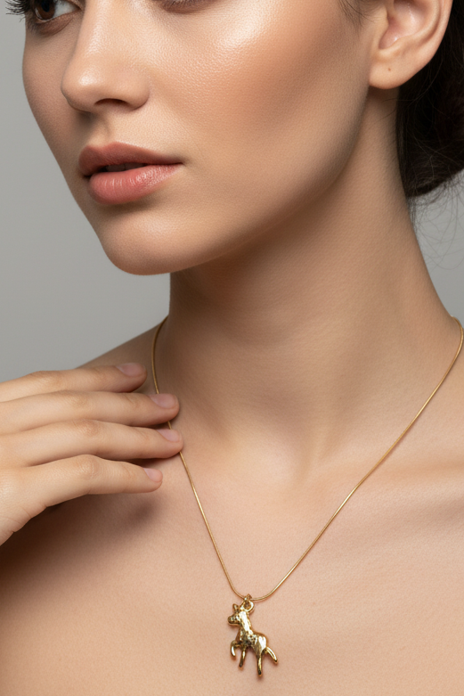 Giraffe Charm Necklace