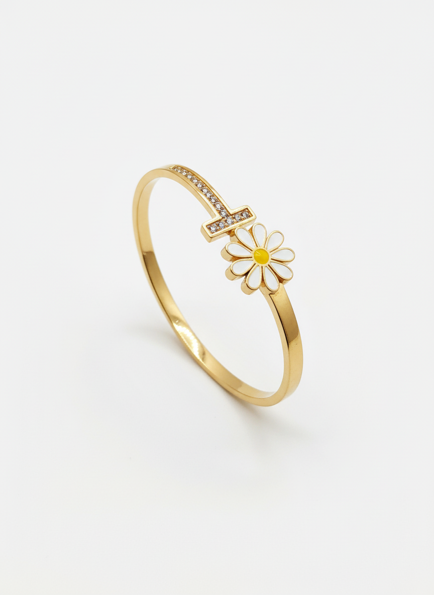 Daisy-T Bar Bangle Bracelet (Free Size)
