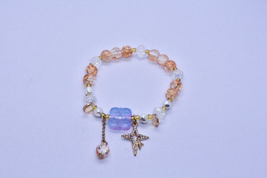 Gold Beads Charm Bracelet