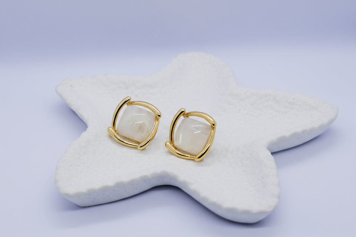 Marble Cushion Studs