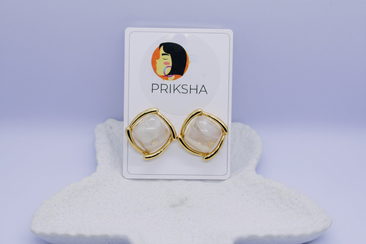 Marble Cushion Studs