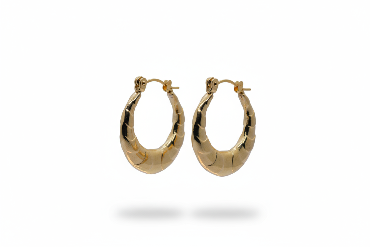 Textured Dome Hoops