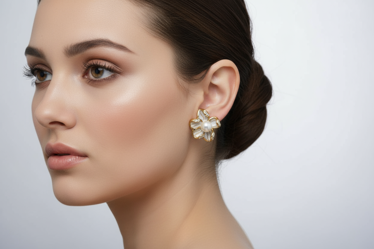 Pearl Bloom Earring