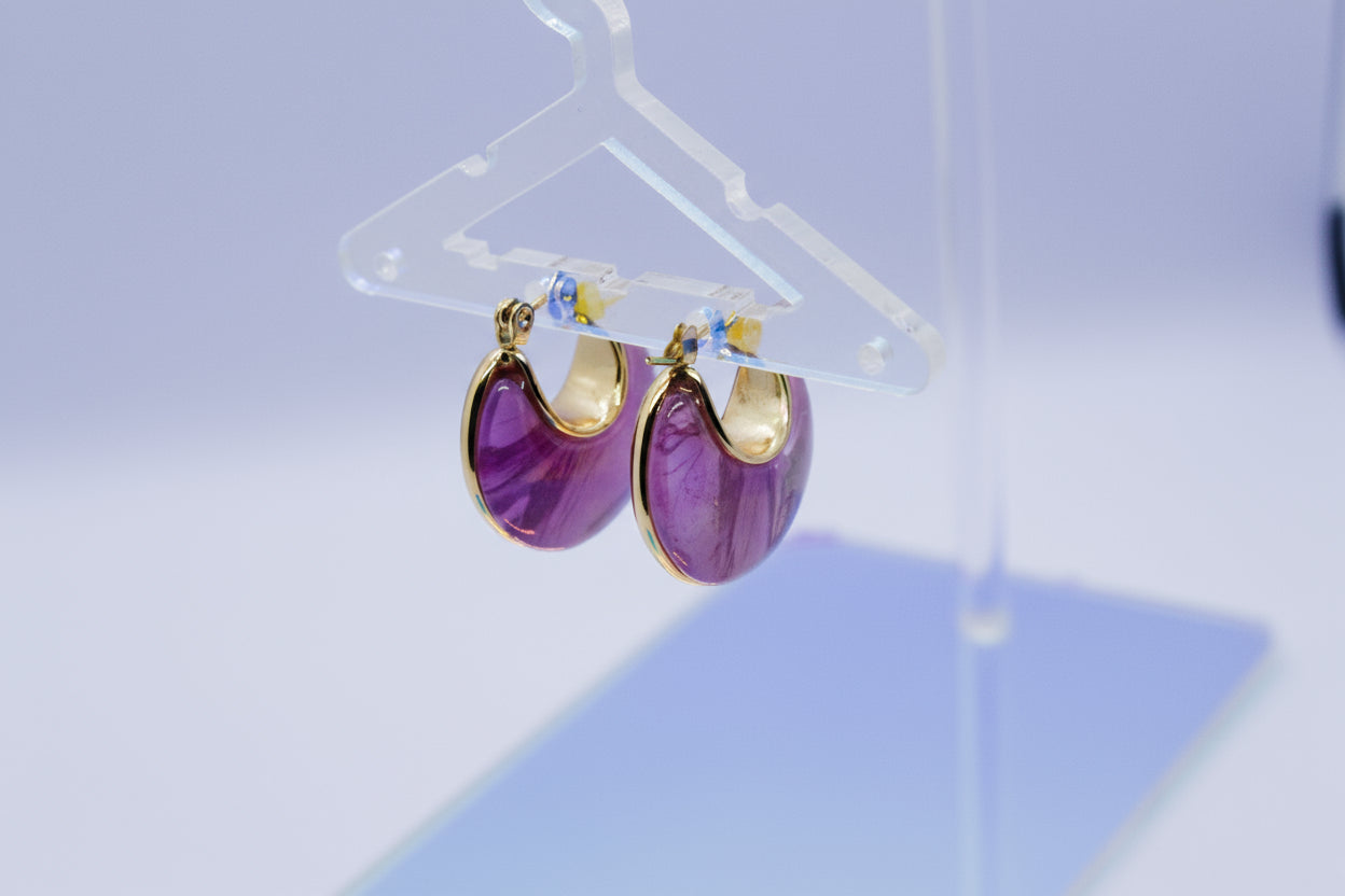 Lavender Haze Hoops
