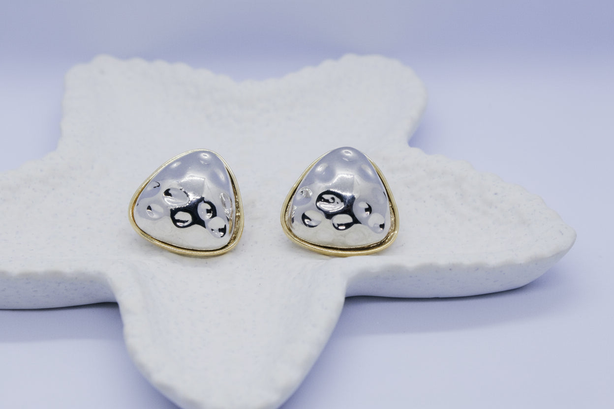 Molten Triangle Earring
