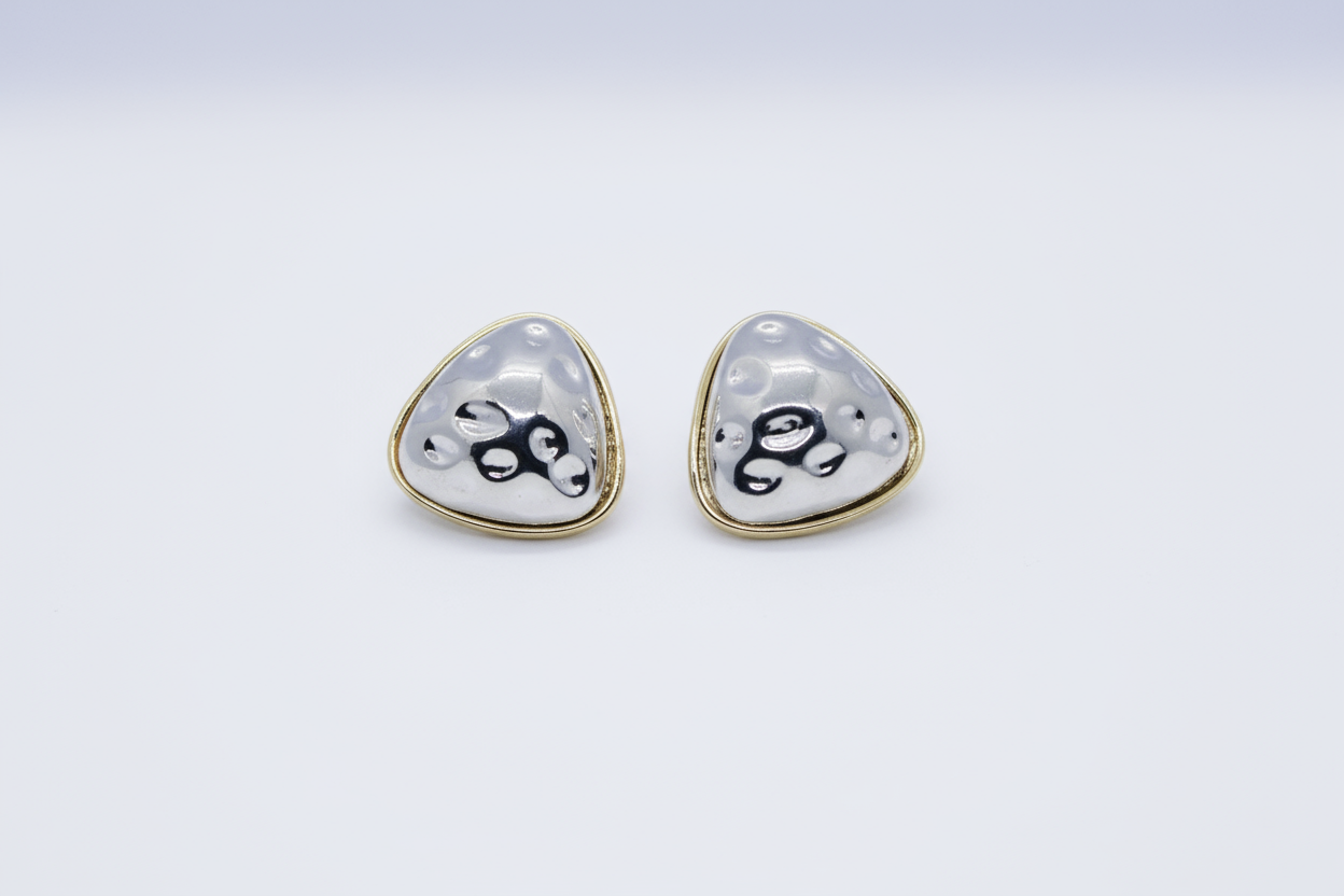 Molten Triangle Earring