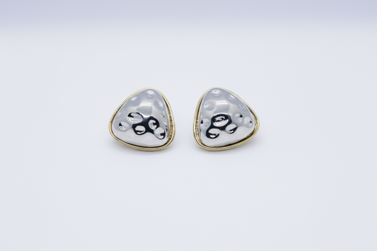 Molten Triangle Earring