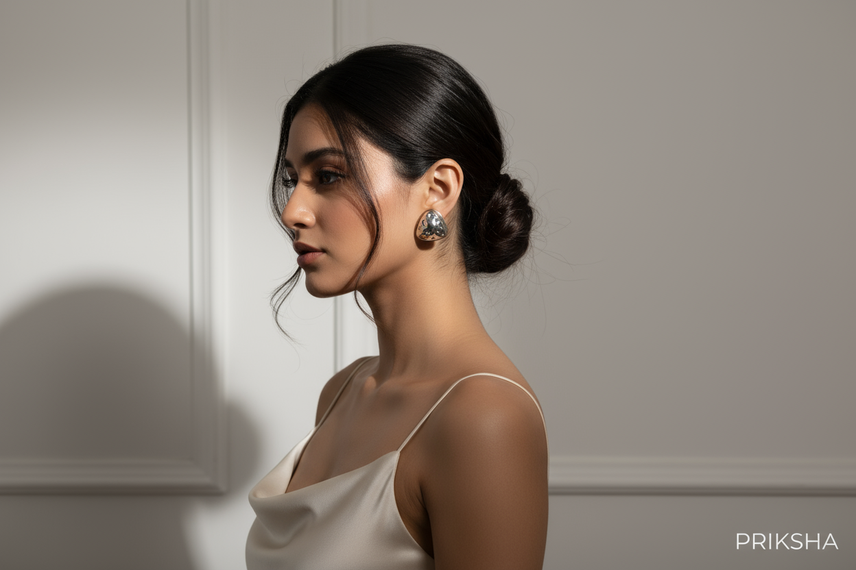 Molten Triangle Earring