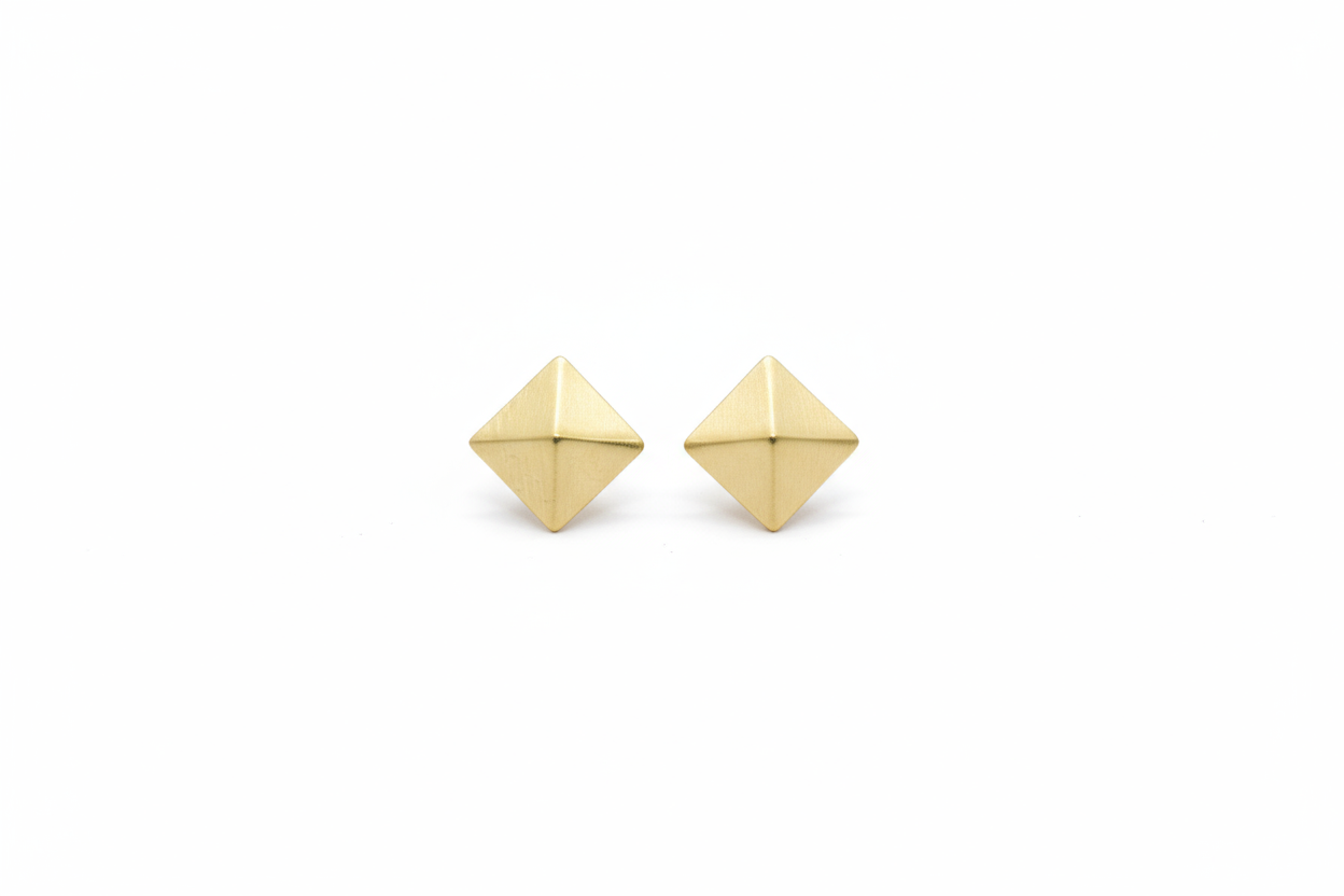 Square 3D Matte Earring