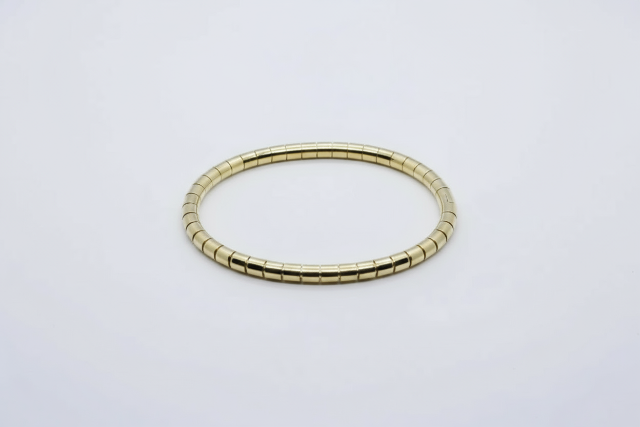 Golden Bamboo Bangle Bracelet (FREE SIZE)
