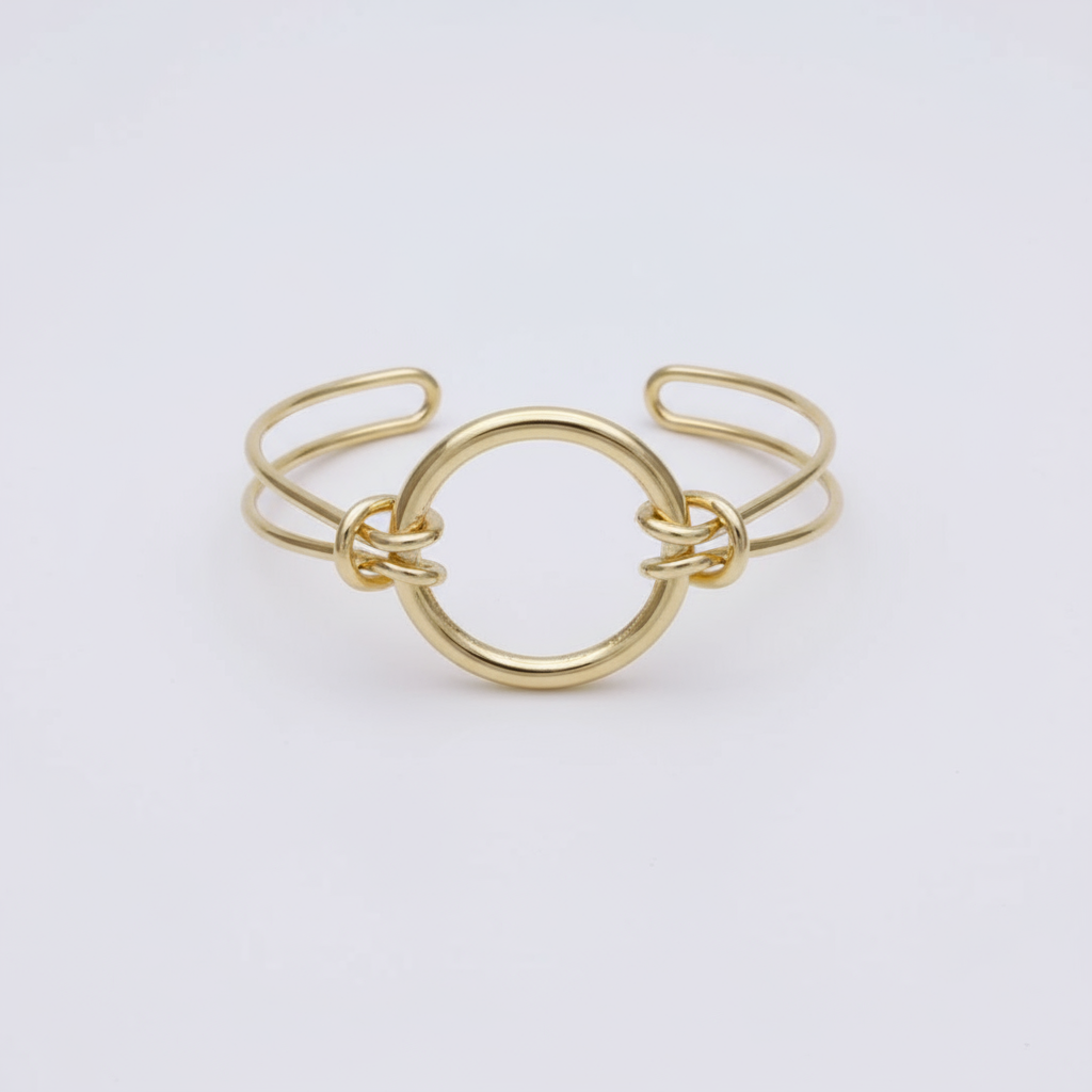 The Circlet Cuff Bangle Bracelet (FREE SIZE)