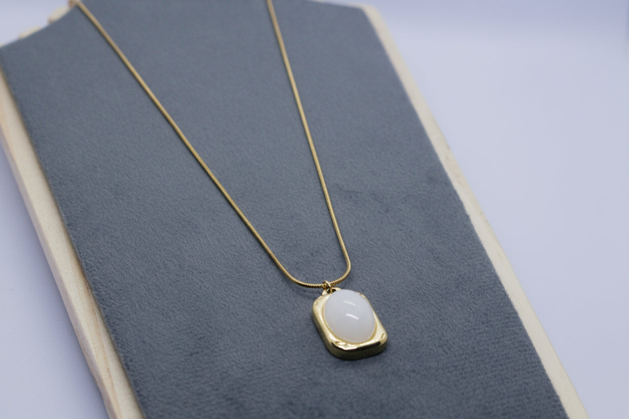 The White Stone Necklace