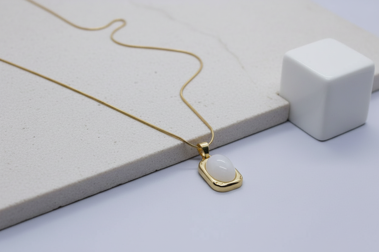 The White Stone Necklace