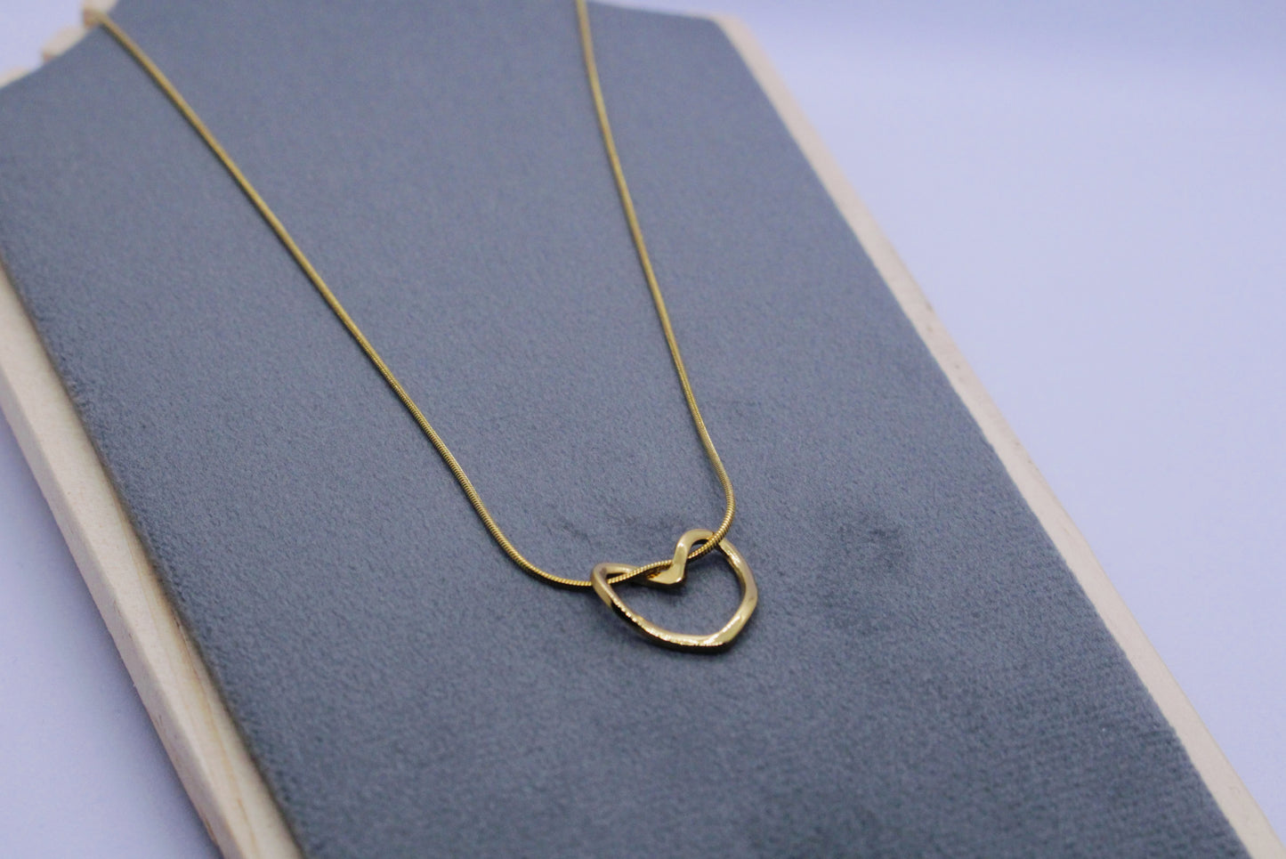 Open Heart Slider Necklace