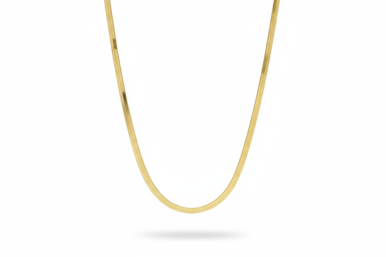 Flat Snake Golden Chain