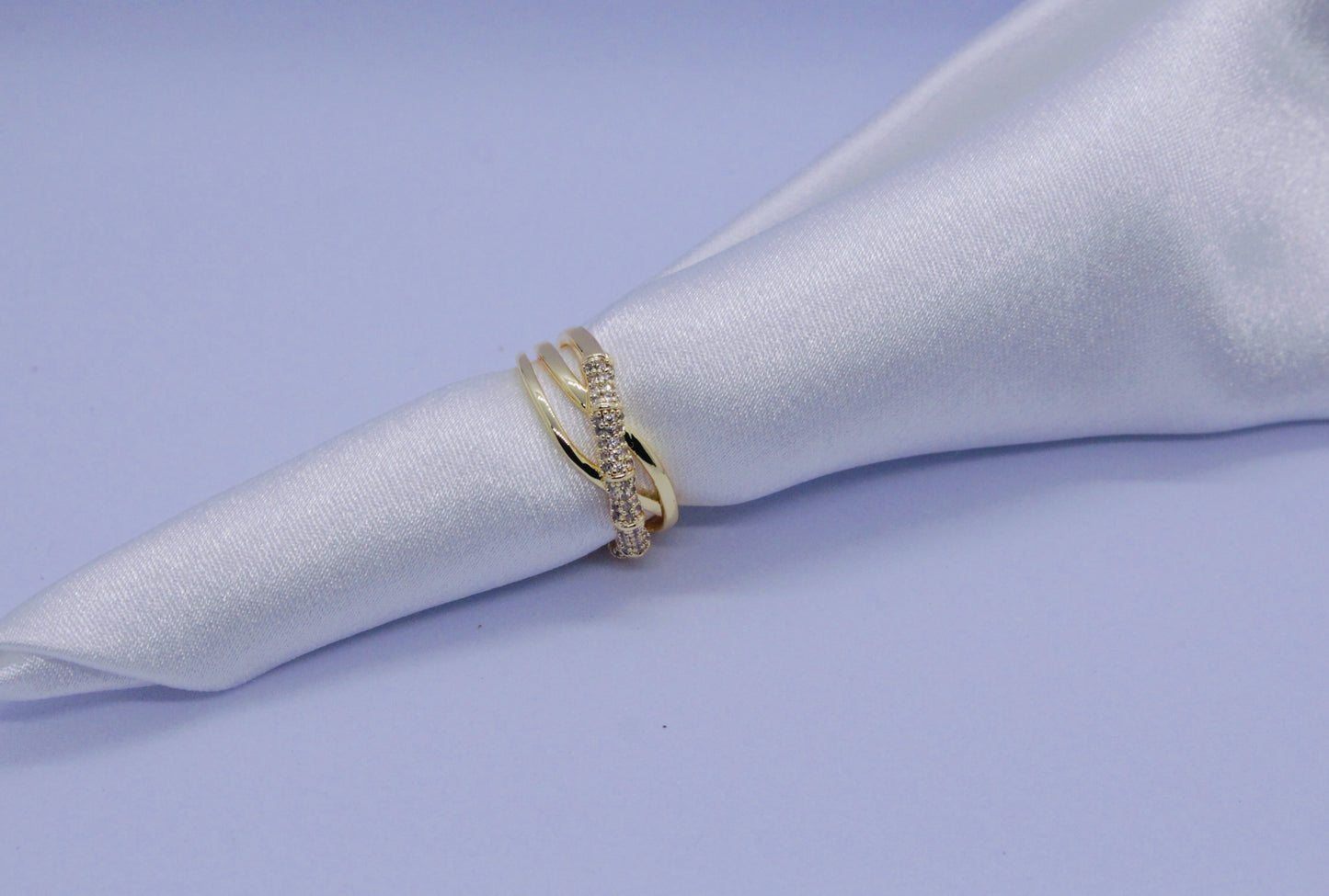 The X Factor Gold Diamond Ring (Adjustable Size)