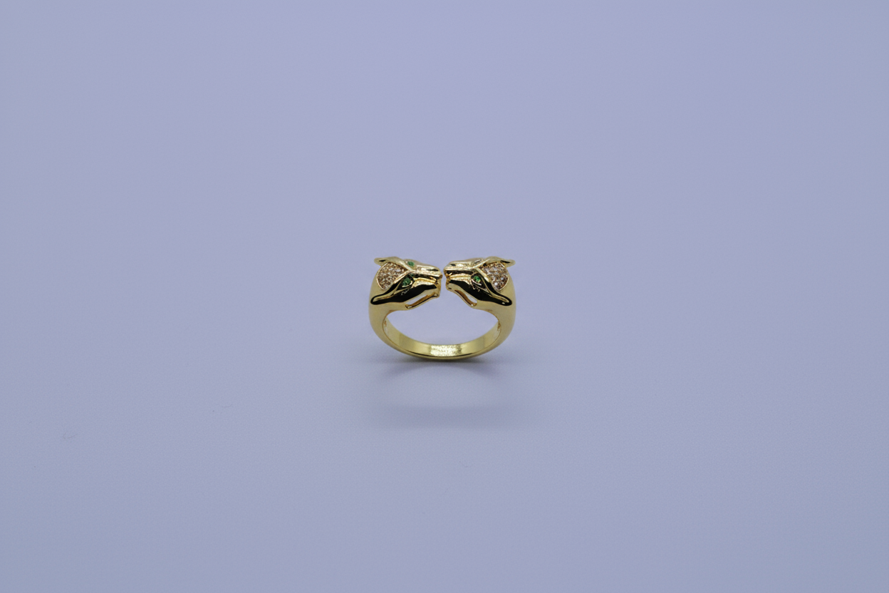 The Gold Tiger Roar Ring (Adjustable Size)