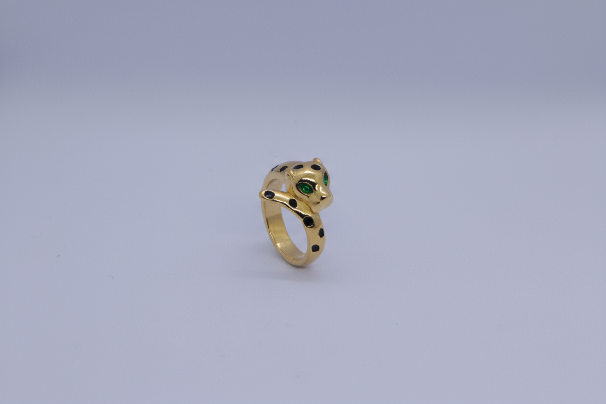 The Golden Panther Ring (Adjustable Ring)