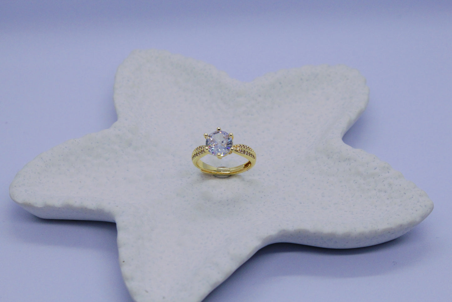 Crown Diamond Ring (Adjustable Size)