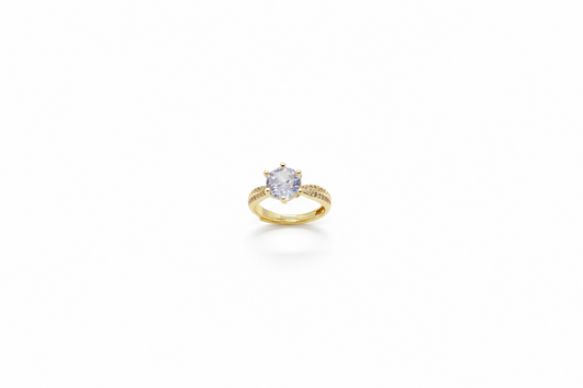 Crown Diamond Ring (Adjustable Size)