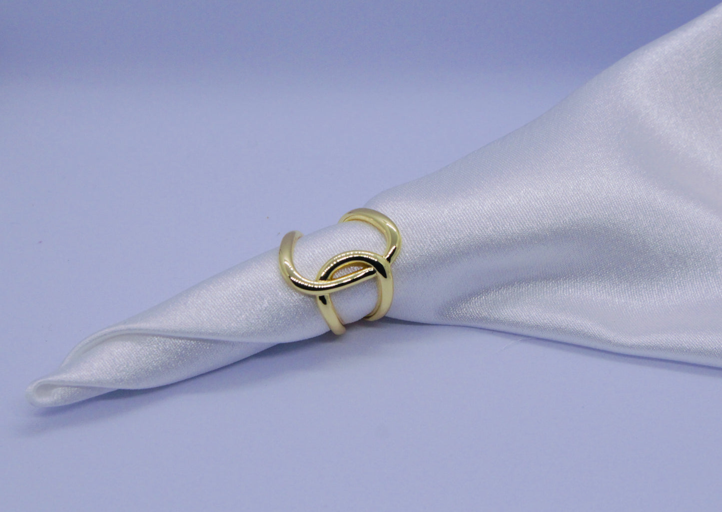 The Golden Twisted Ring (Adjustable Ring)