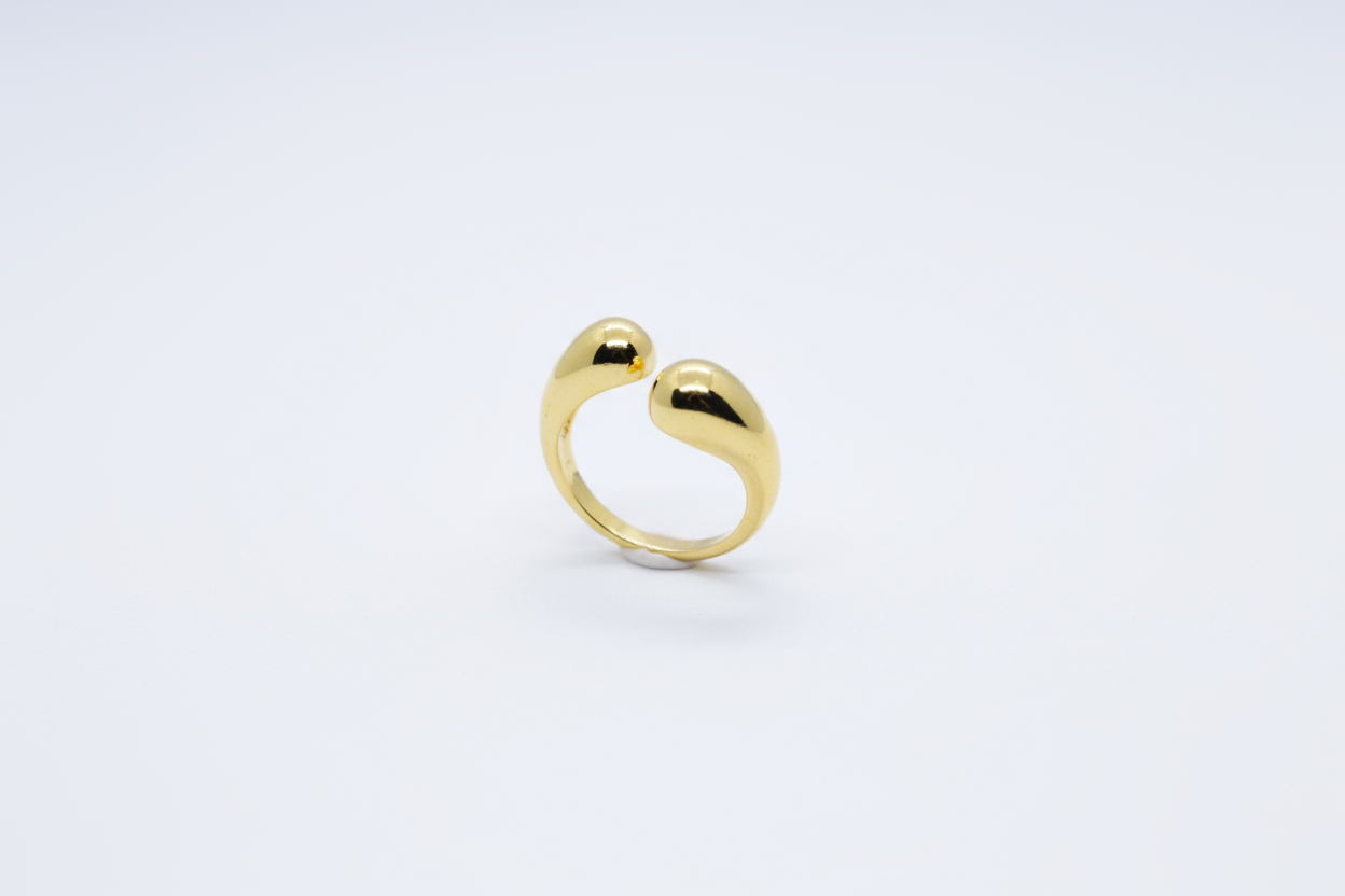 Raindrop Golden Ring (Adjustable Size)
