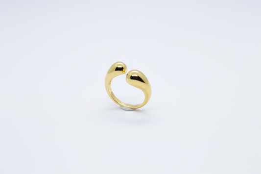 Raindrop Golden Ring (Adjustable Size)