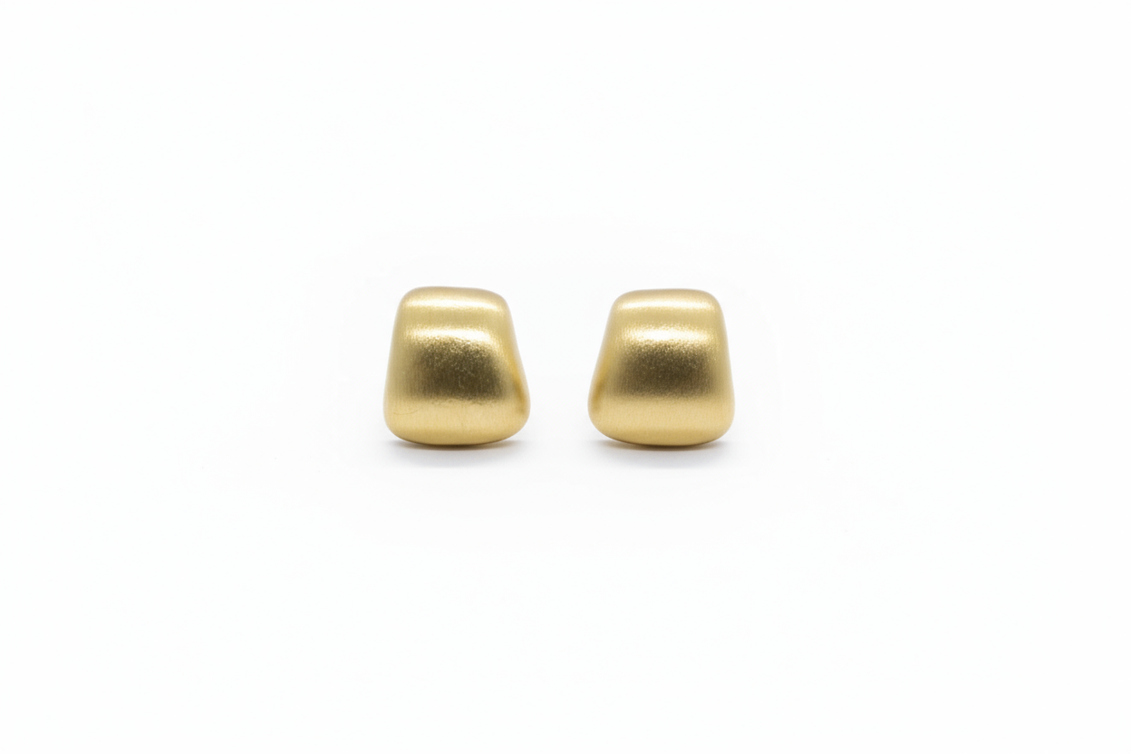Gold Matte Earring