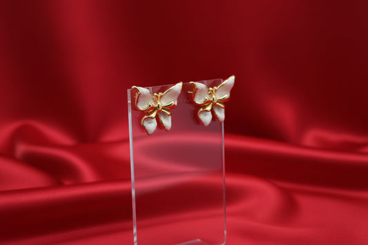 Ethereal Enamel Butterfly Studs